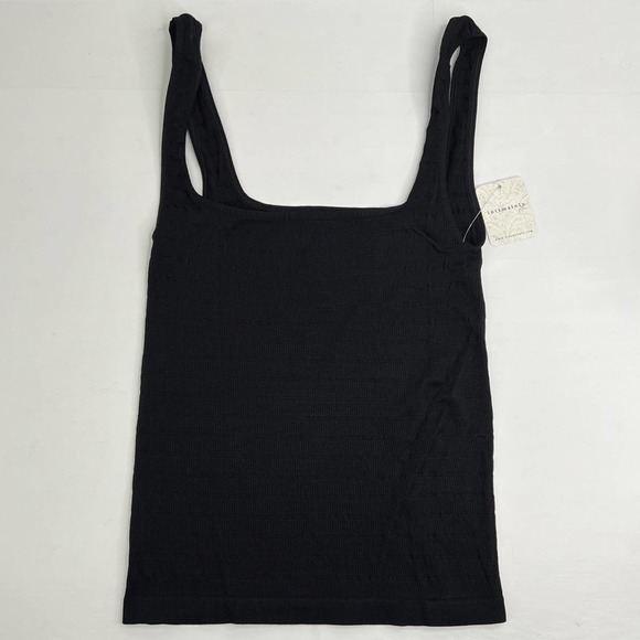 NWT Free People Square One Seamless Cami Black - Picture 4 of 6